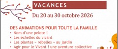 L'automne avec le Jardin de l'Arquebuse... Des rendez-vous pour explorer la nature autrement 	